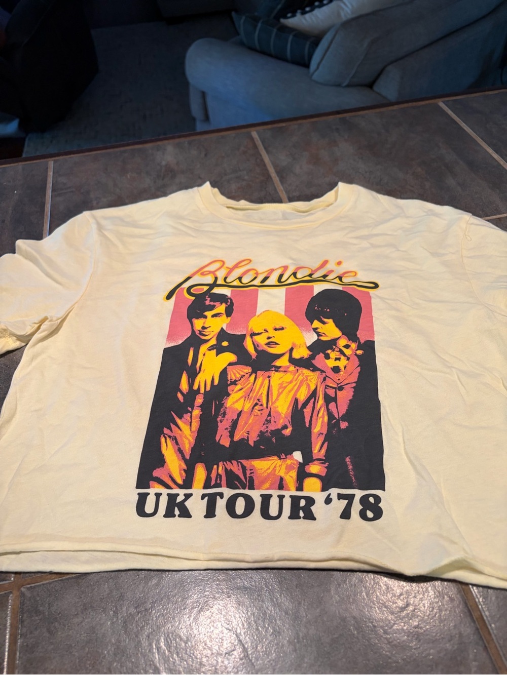 NWT Blondie UK Tour '78 Graphic Tee- raw bottom
